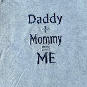 T-Shirt Infant Light Blue "Daddy+Mommy=ME